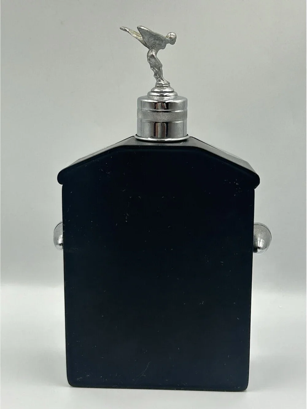 Vintage Rolls Royce Musical Decanter Flask Wind Up Plays How Dry I Am Made Japan